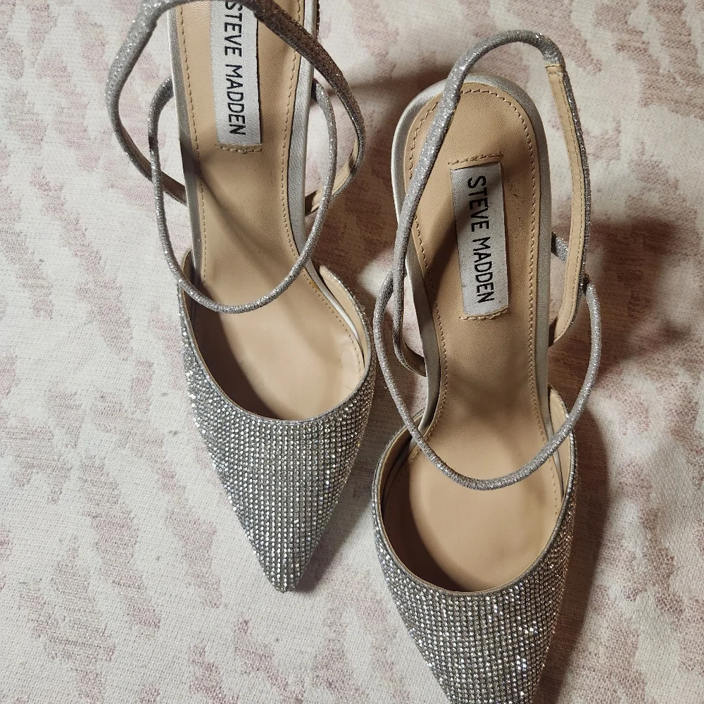 Steve Madden Rhinestone Heels - Picture 3 of 6